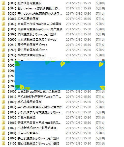110套HTML5手机网站模板打包下载_源码下载插图2