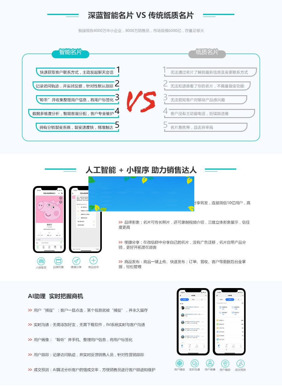 通用功能模块 深蓝AI智能名片小程序V2.7.0 原版_源码下载插图