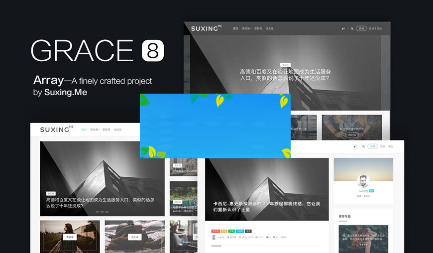 WordPress苏醒Grace8.0主题模板WP自适应自媒体极客主题模板源码插图