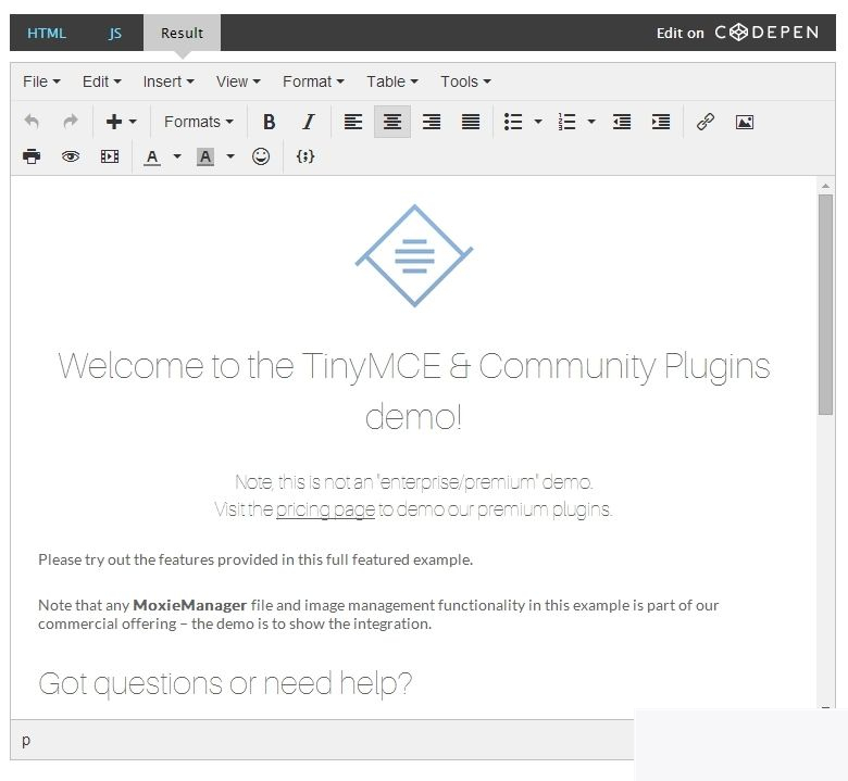 TinyMCE(可视化HTML编辑器) v5.8.2插图