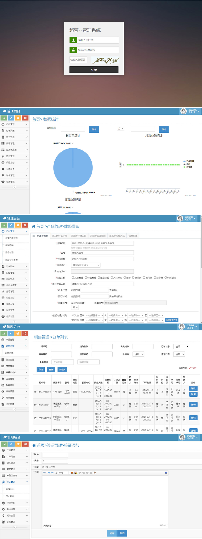 旅游智能CRM系统源码 旅游公司管理游客系统 Thinkphp3.2.2+bootstrap内核插图