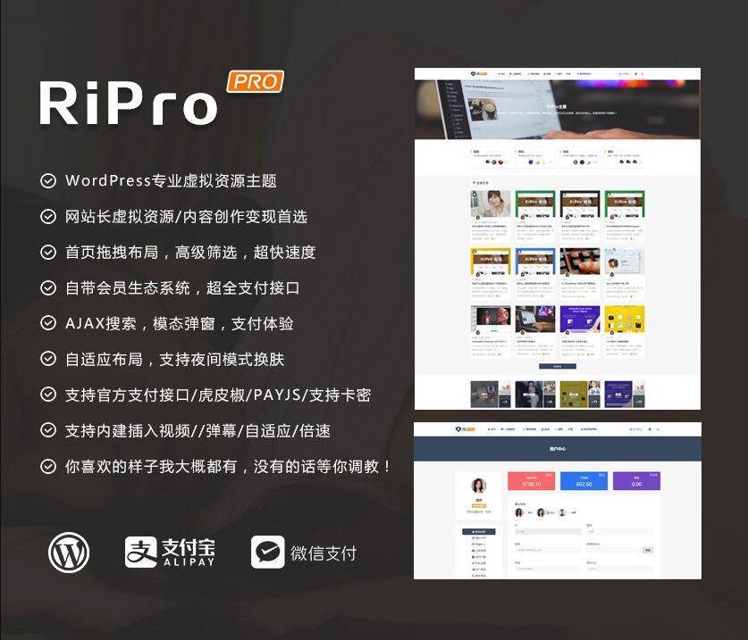 ripro8.7日主题破解版 WordPress主题插图