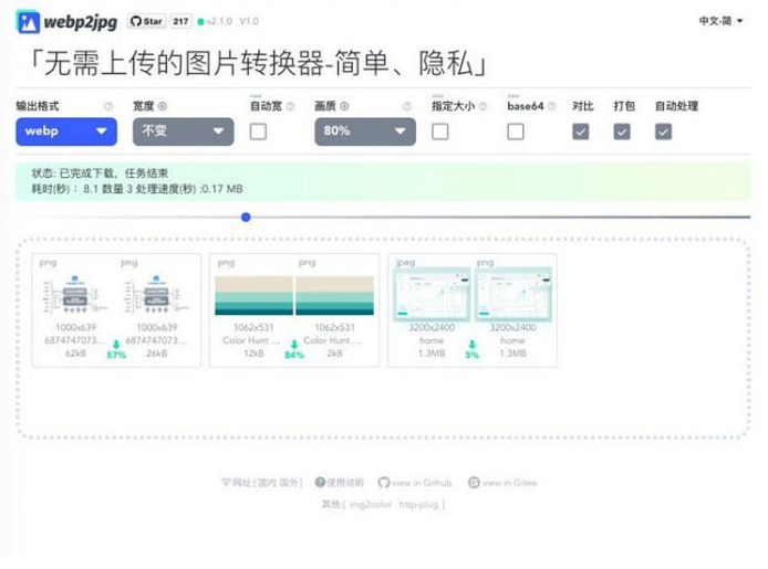 最新图片格式转换网站源码 支持webp2jpg在线转换插图