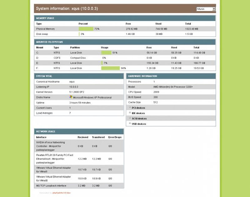 [PHP]phpSysInfo服务器监控 v3.4.2插图1